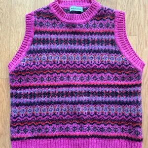 Molly Goddard Pink Fairisle Tank - small